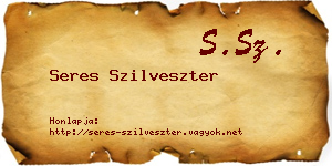 Seres Szilveszter névjegykártya